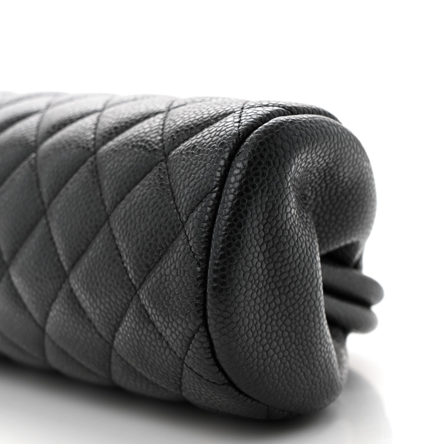 Caviar Quilted Timeless Clutch Black
