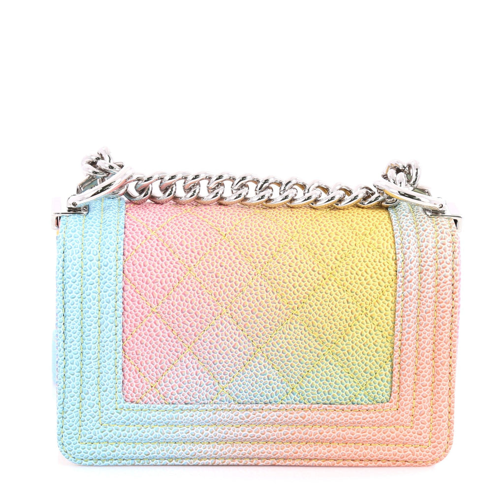 Cuba Rainbow Boy Flap Bag Quilted Painted Caviar Mini