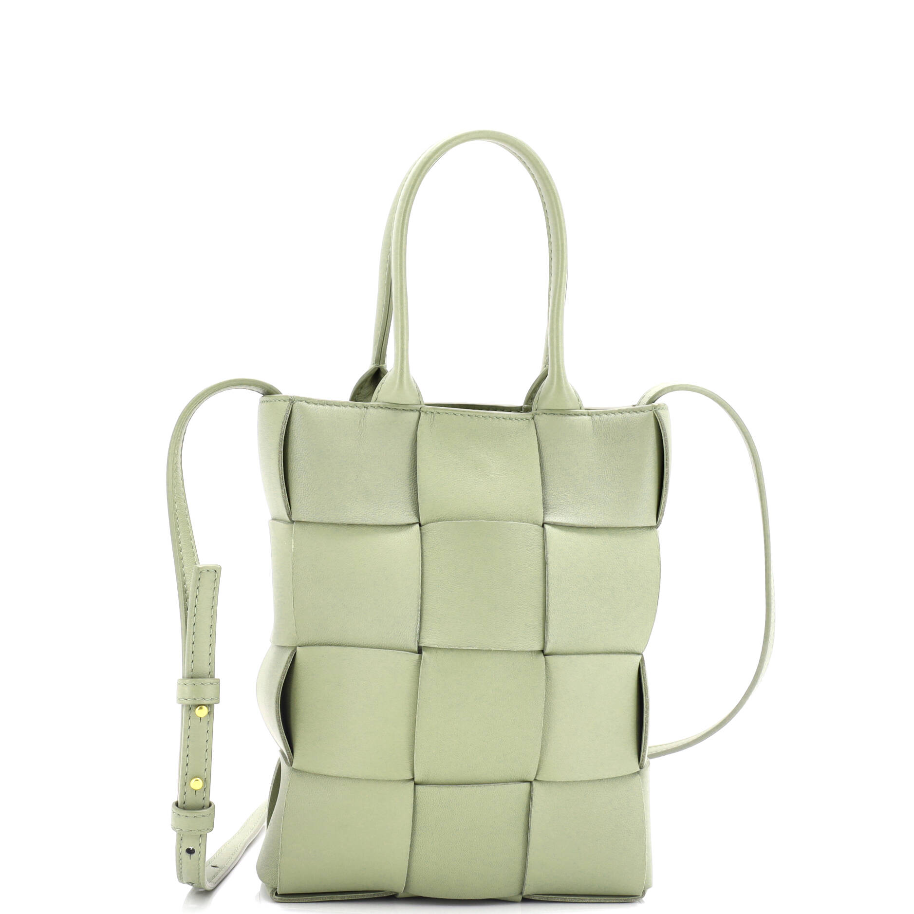 Cassette Convertible Tote Maxi Intrecciato Leather Mini