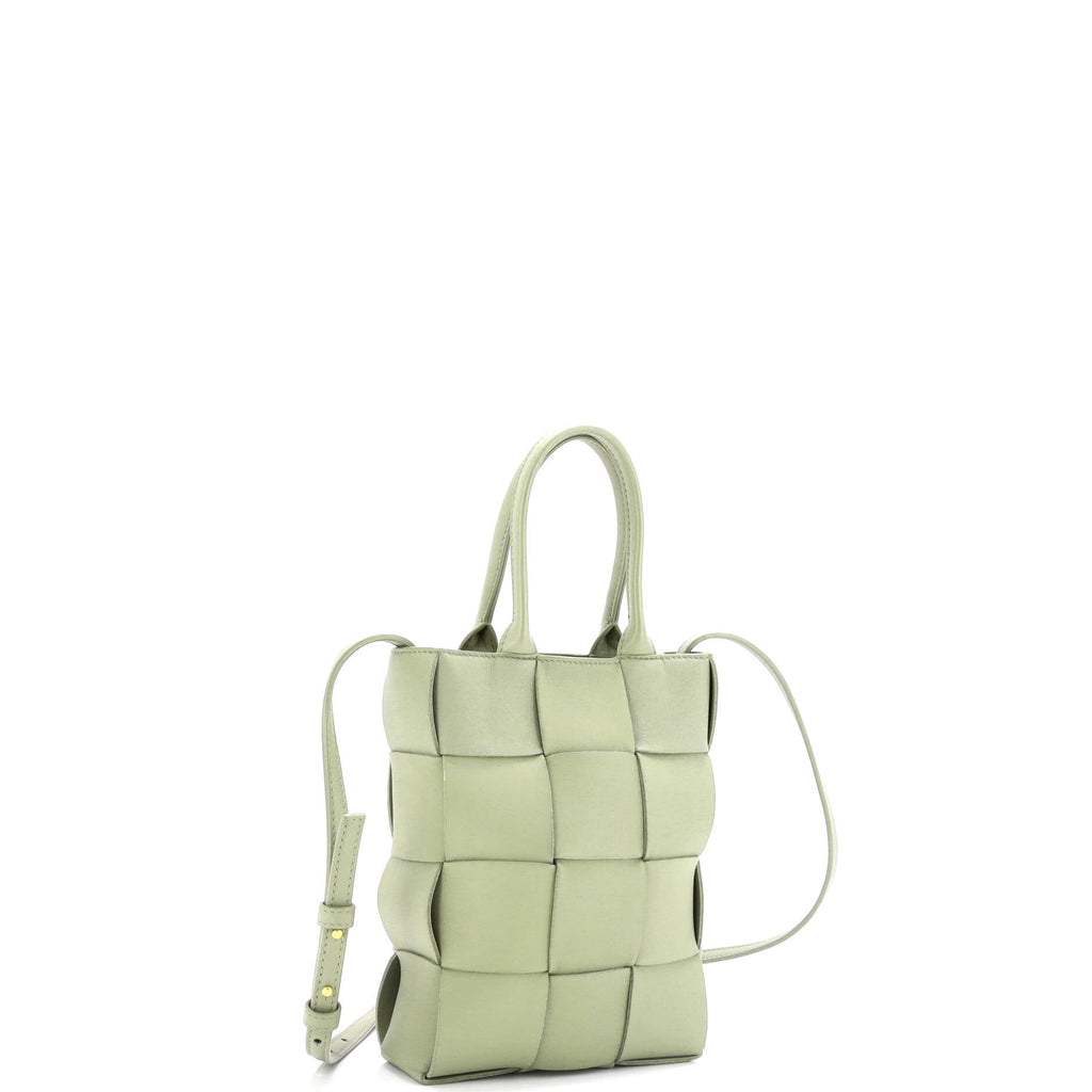 Cassette Convertible Tote Maxi Intrecciato Leather Mini