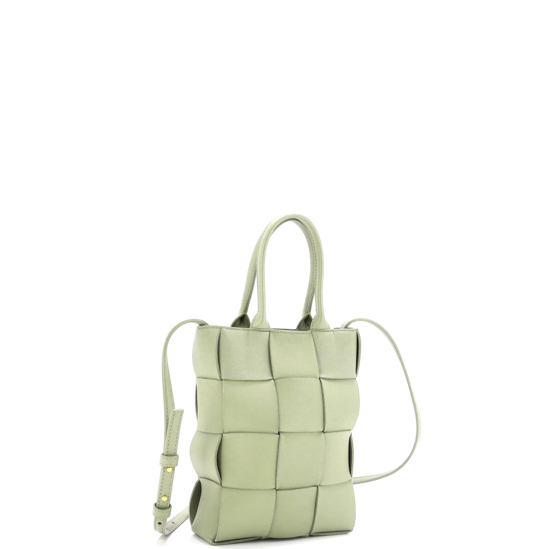 Cassette Convertible Tote Maxi Intrecciato Leather Mini