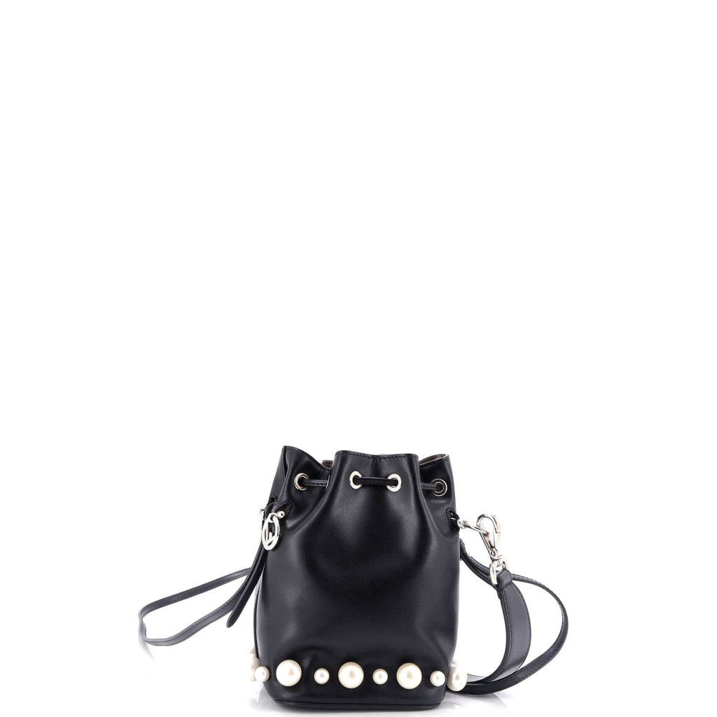 Mon Tresor Bucket Bag Embellished Leather Mini