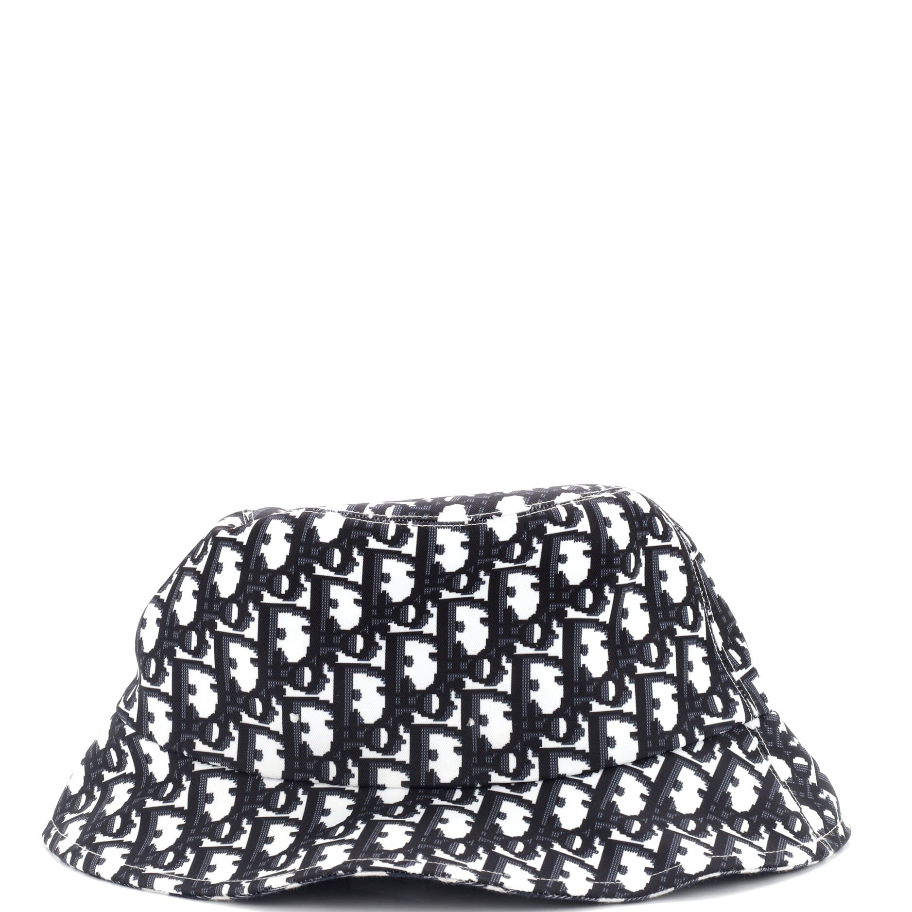 Reversible Small Brim Bucket Hat Check'N'Dior and Oblique Canvas