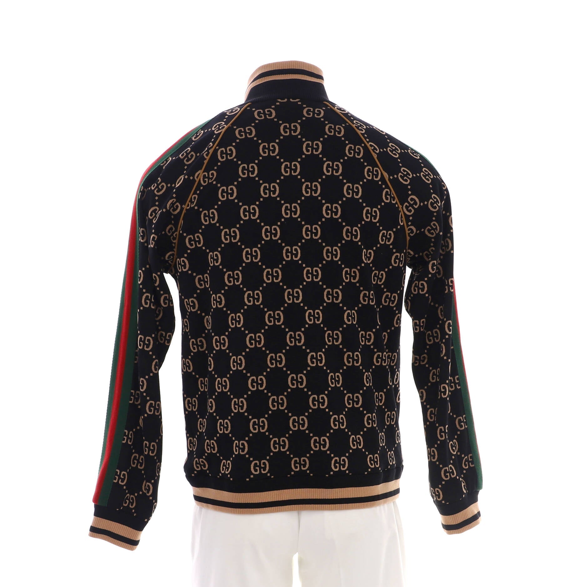 Men's Zip Track Jacket GG Jacquard Cotton