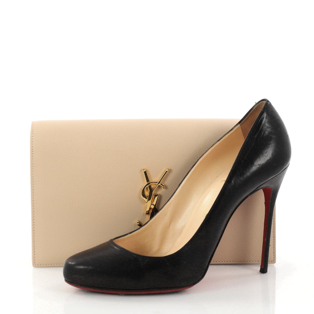 Classic Monogram Clutch Leather Large