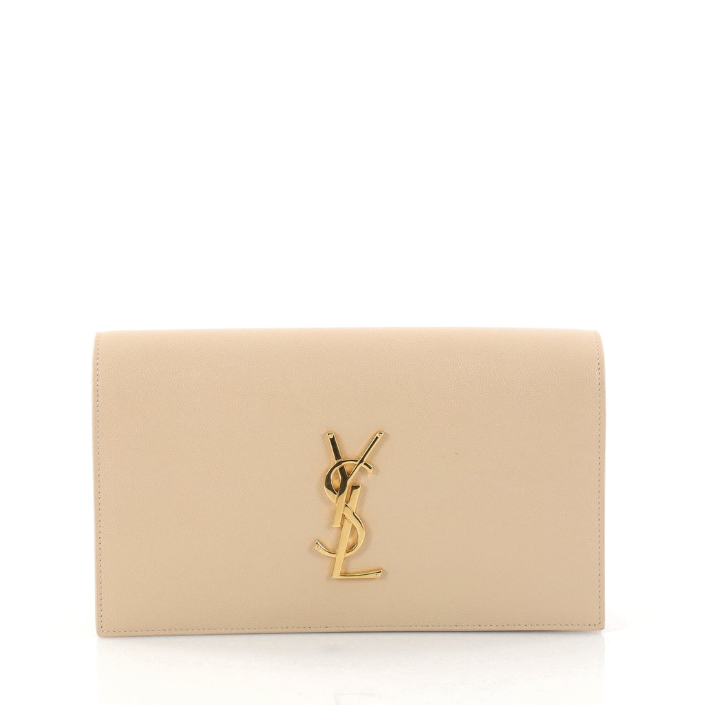 Classic Monogram Clutch Leather Large