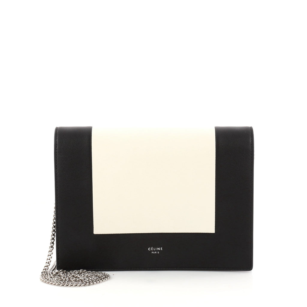 Frame Evening Clutch on Chain Leather
