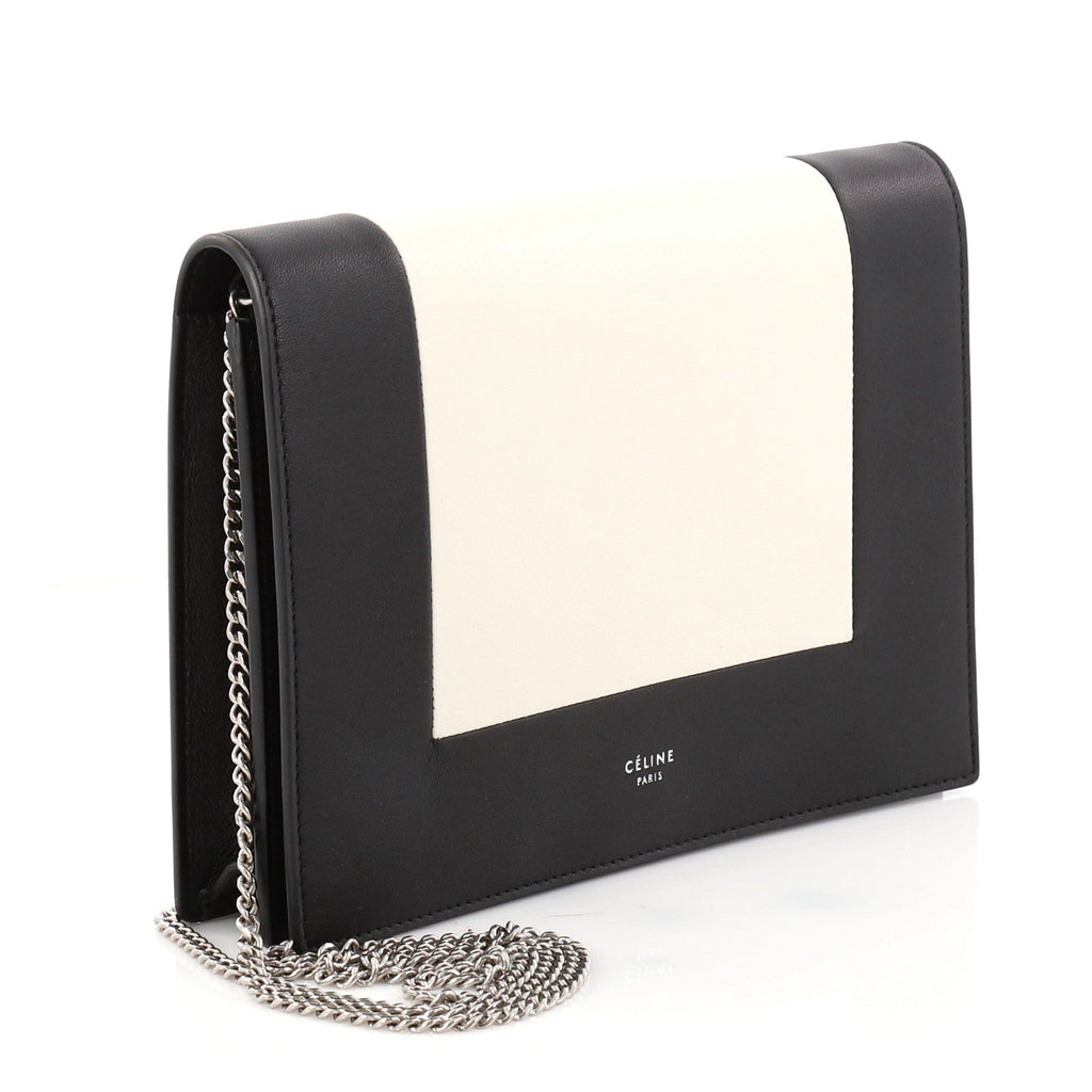 Frame Evening Clutch on Chain Leather