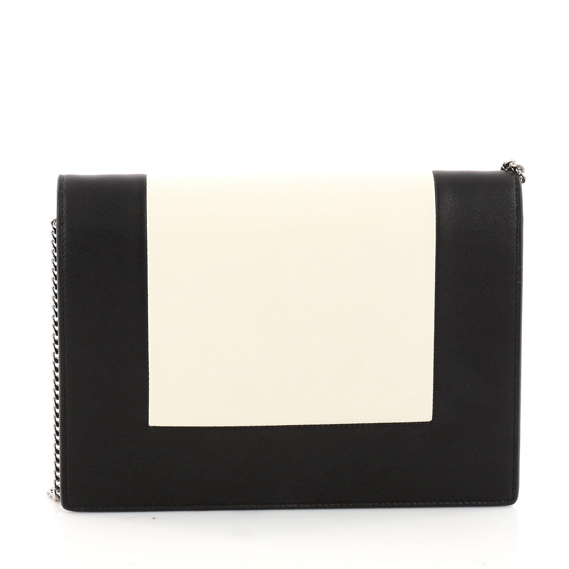 Frame Evening Clutch on Chain Leather
