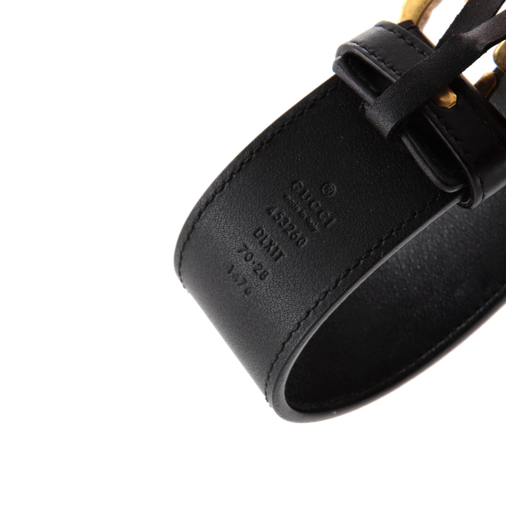 Pearly GG Marmont Belt Leather Wide 80
