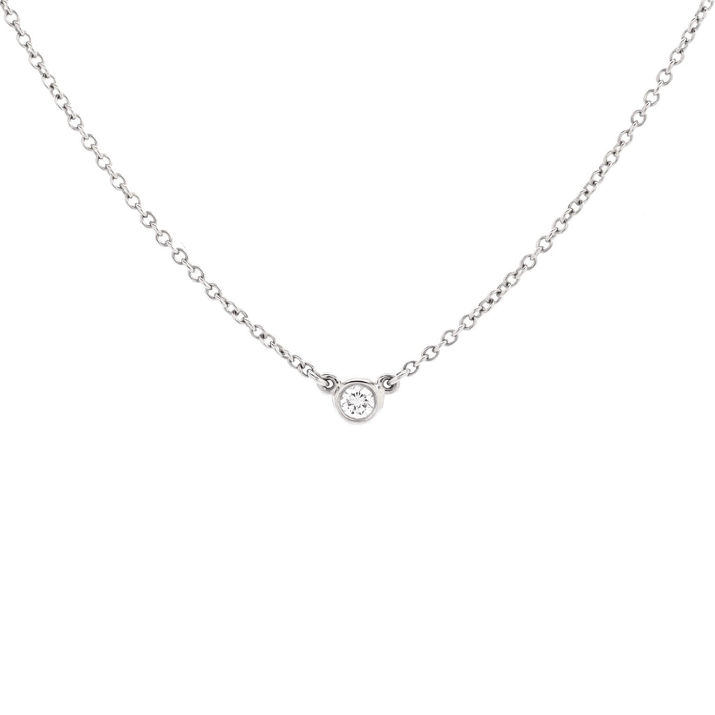 Elsa Peretti Diamonds by the Yard 3 Stone Necklace Platinum and Diamonds