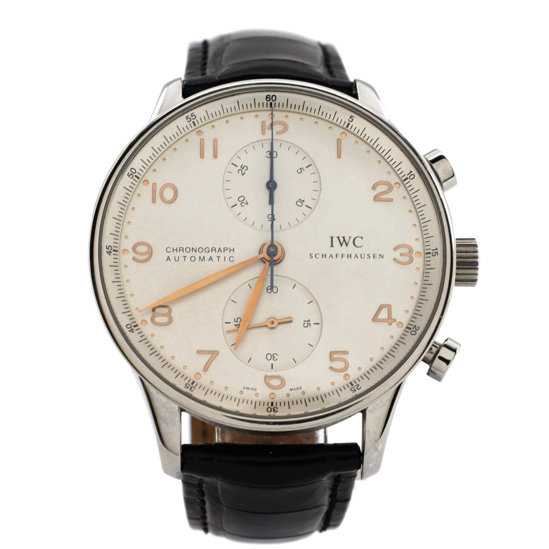 Portugieser Chronograph Automatic Watch Stainless Steel and Alligator 41