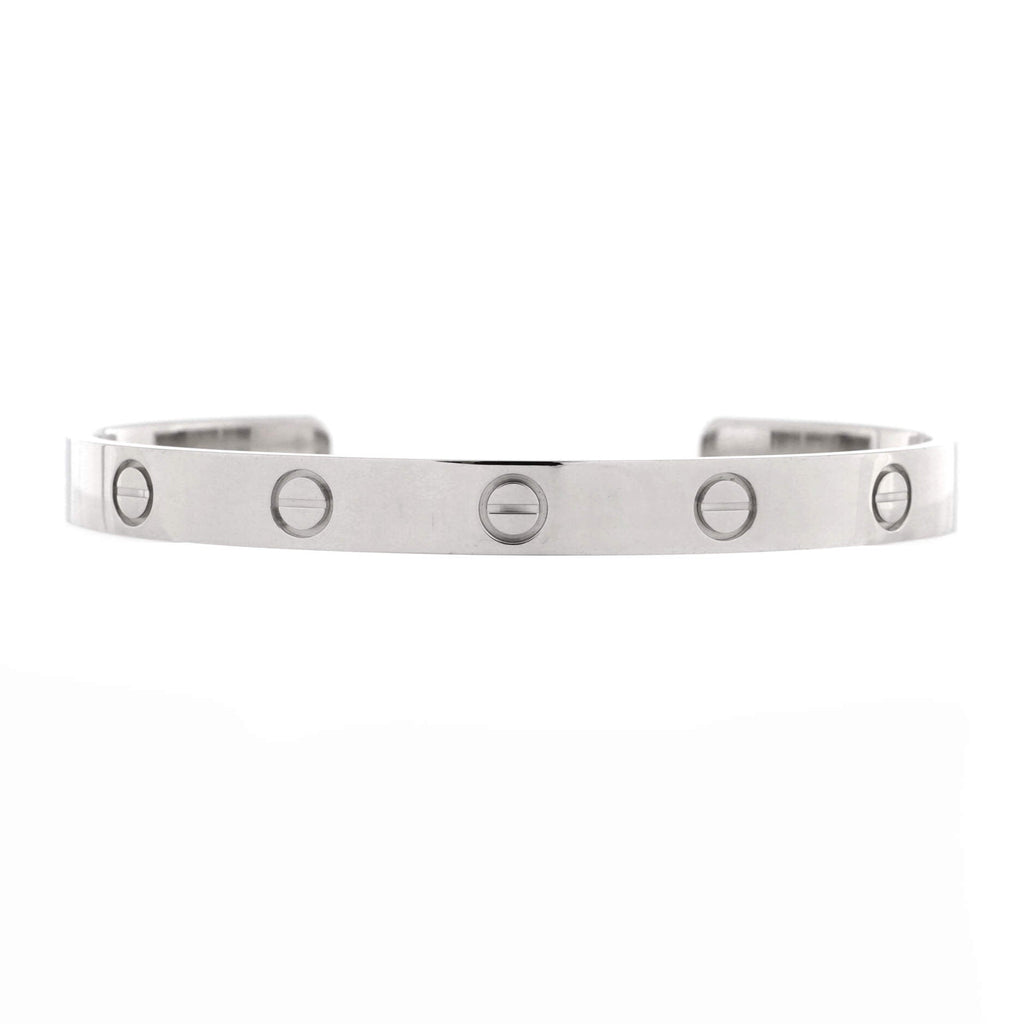 Love Cuff Bracelet 18K White Gold