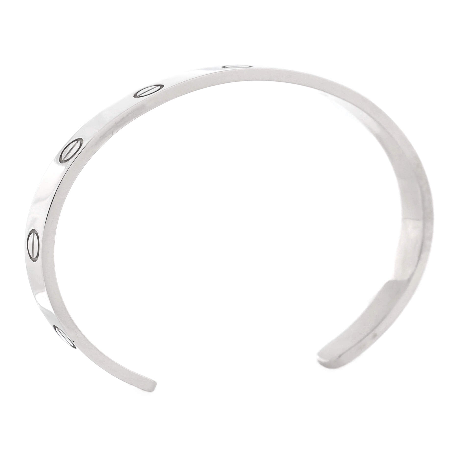 Love Cuff Bracelet 18K White Gold