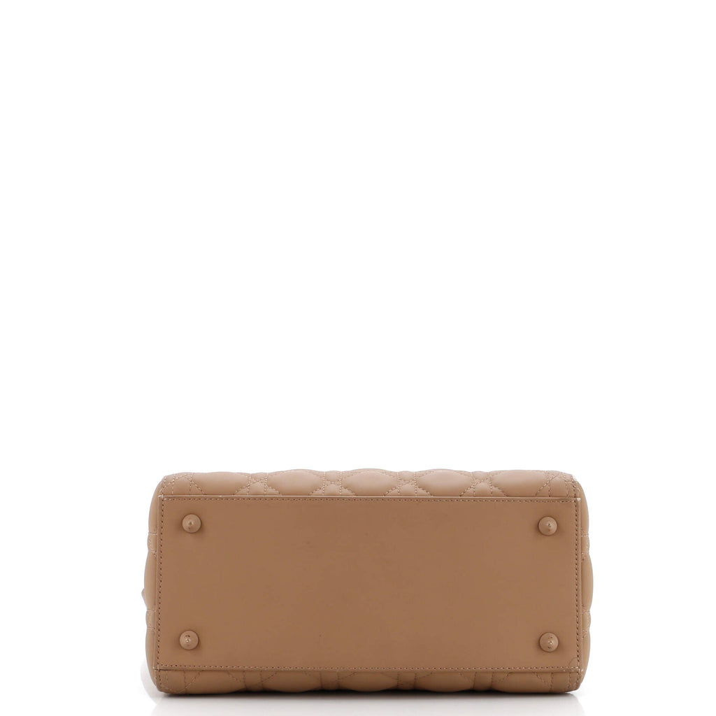 Ultra Matte Supple Lady Dior Bag Cannage Studded Lambskin Medium
