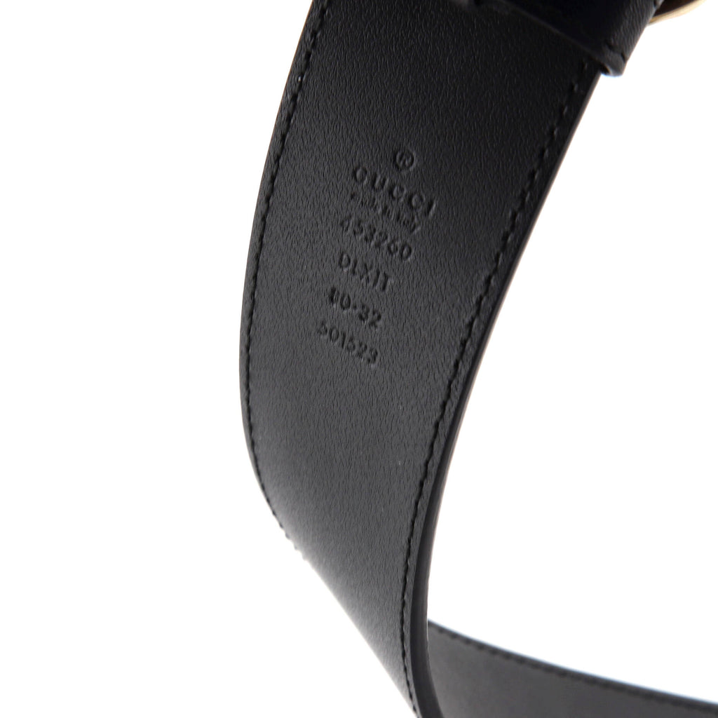 Pearly GG Marmont Belt Leather Wide 80