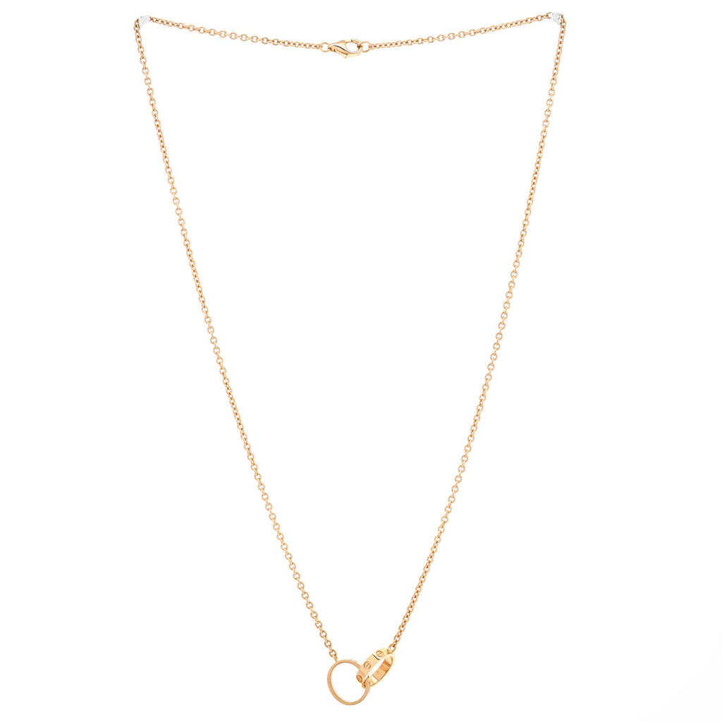 Love Interlocking Necklace 18K Rose Gold