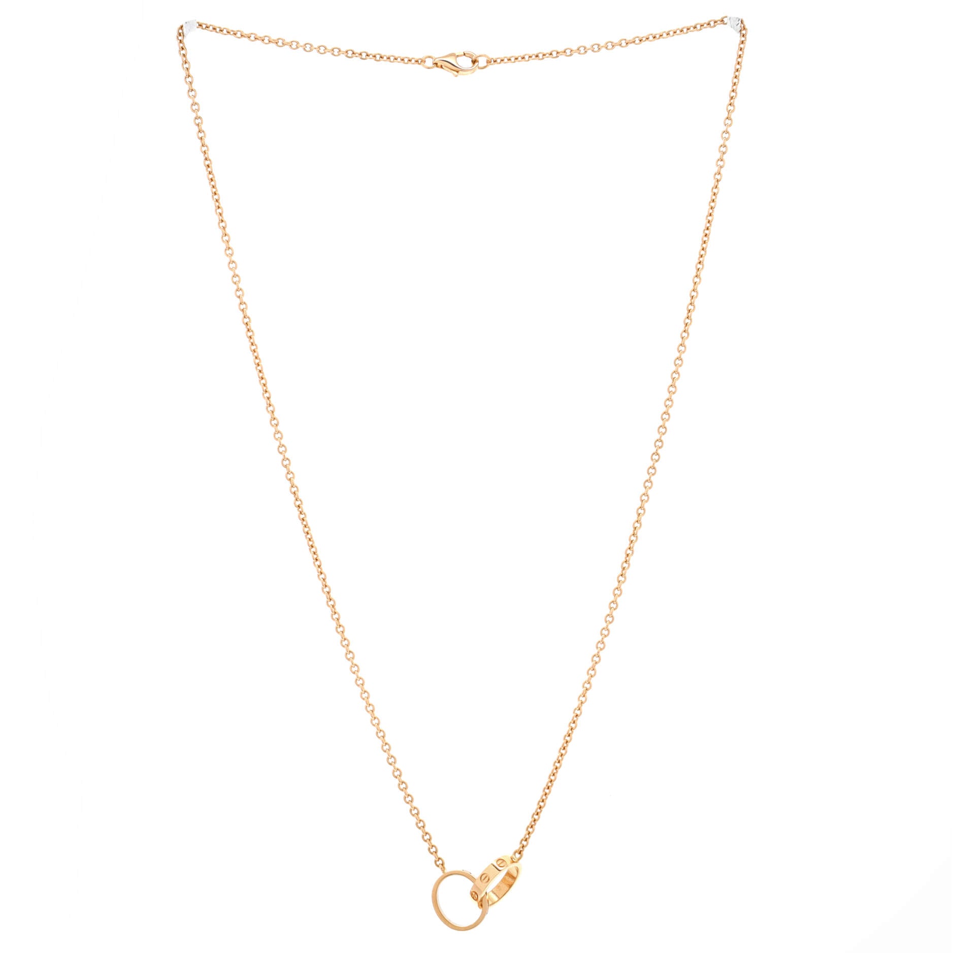Love Interlocking Necklace 18K Rose Gold