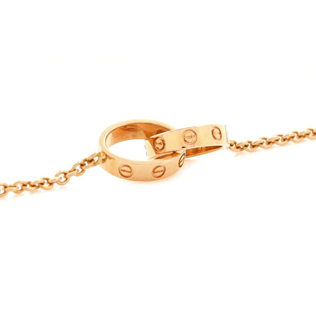 Love Interlocking Necklace 18K Rose Gold