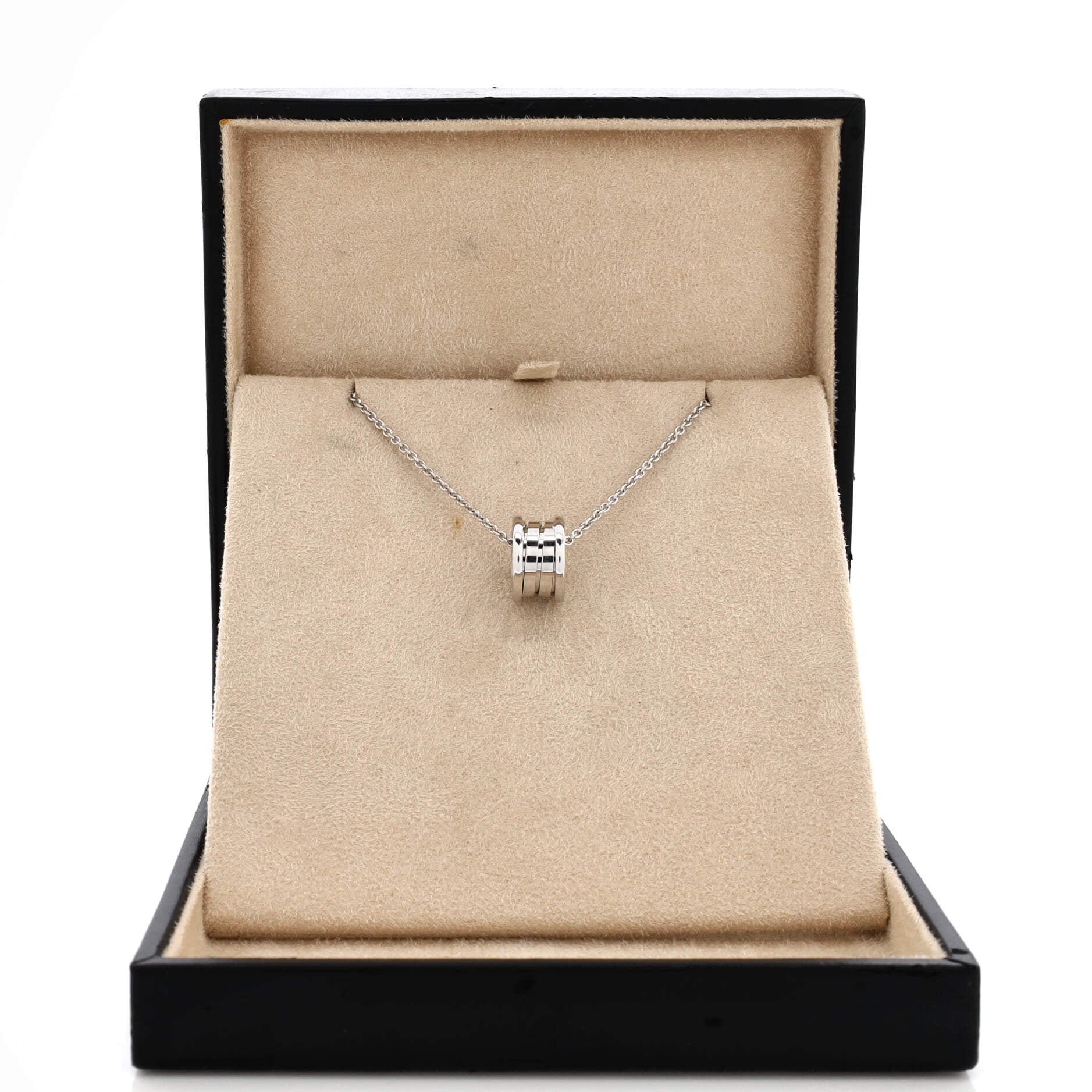 B.Zero1 Pendant Necklace 18K White Gold