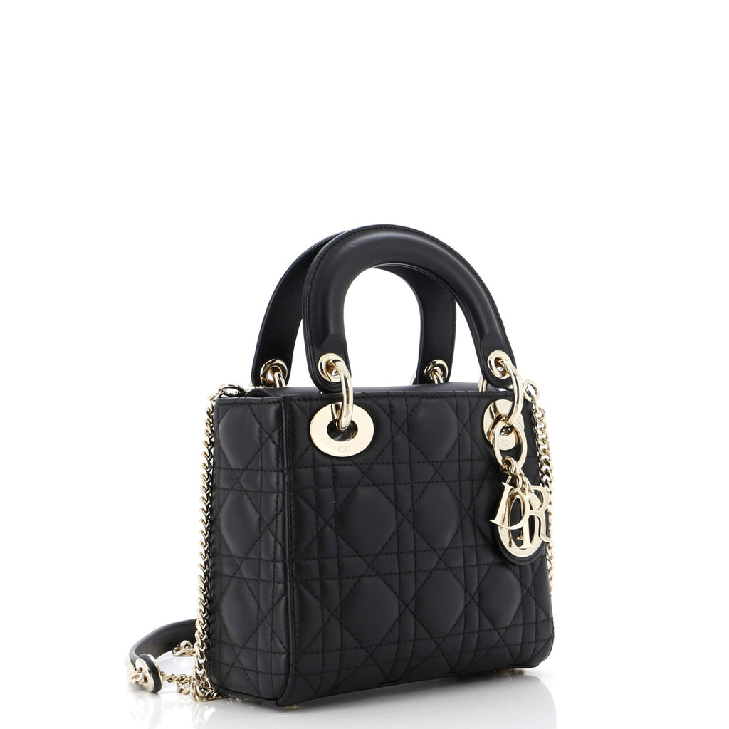Lady Dior Bag Cannage Quilt Lambskin Mini