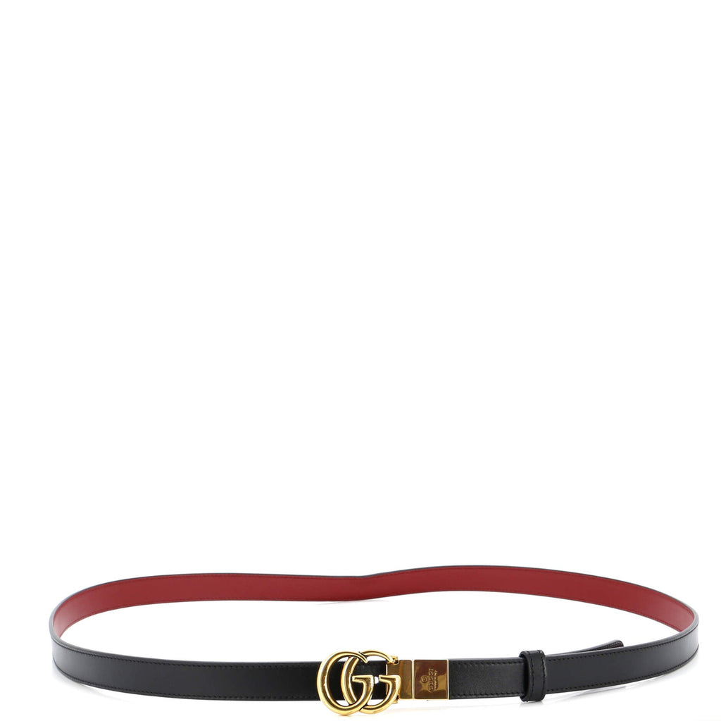 GG Marmont Reversible Belt Leather Thin 135