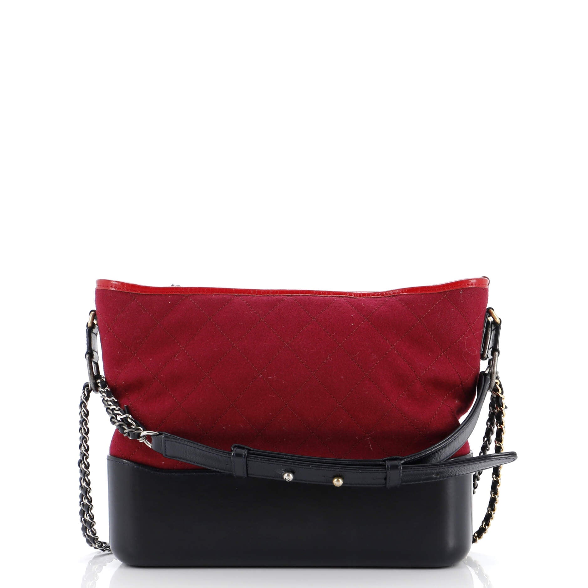 Gabrielle Logo Hobo Quilted Felt and Calfskin Medium