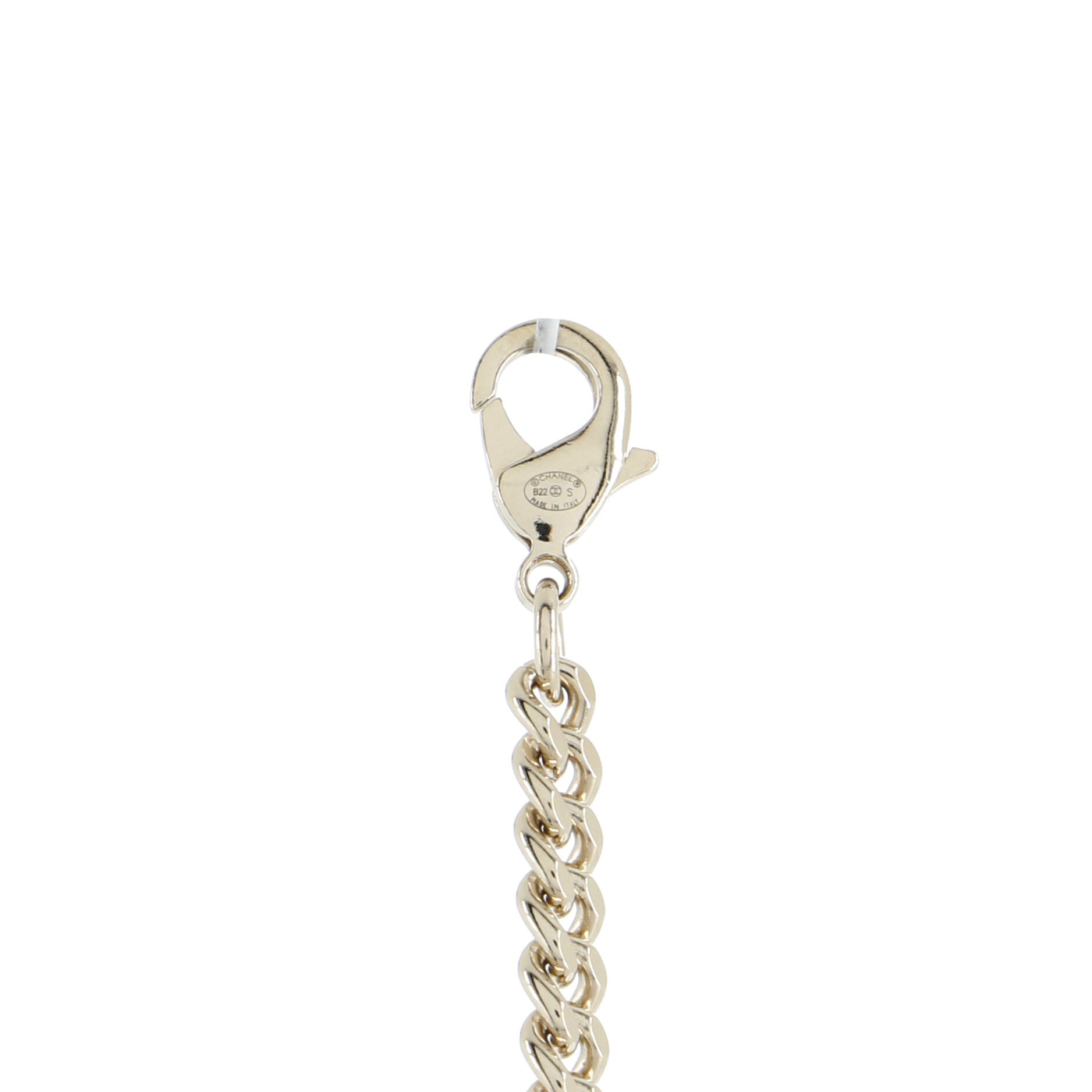 CC Station Chain Link Belt Metal with Crystals 70