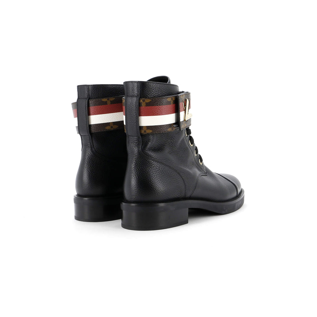 Women's Wonderland Flat Ranger Boots Monogram Canvas and Leather