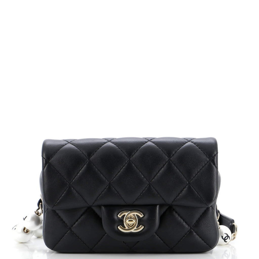 My Precious Pearls Waist Bag Quilted Lambskin Mini