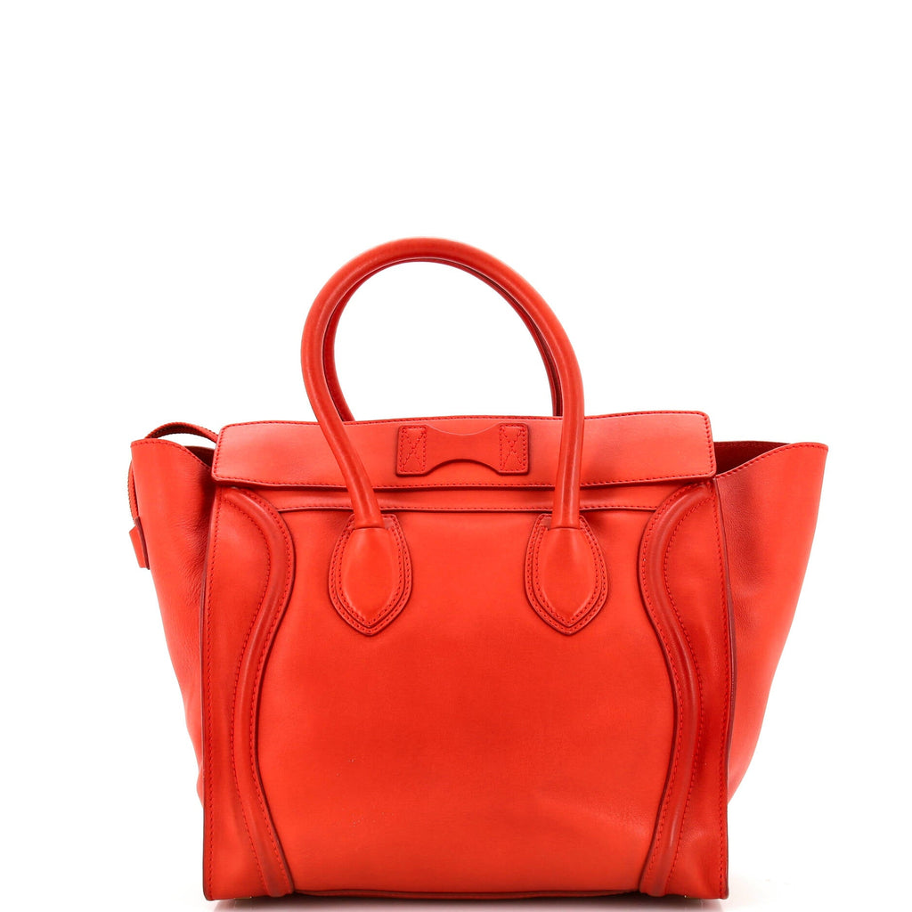 Luggage Bag Smooth Leather Medium