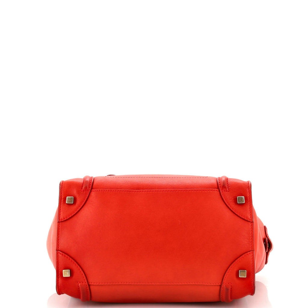 Luggage Bag Smooth Leather Medium