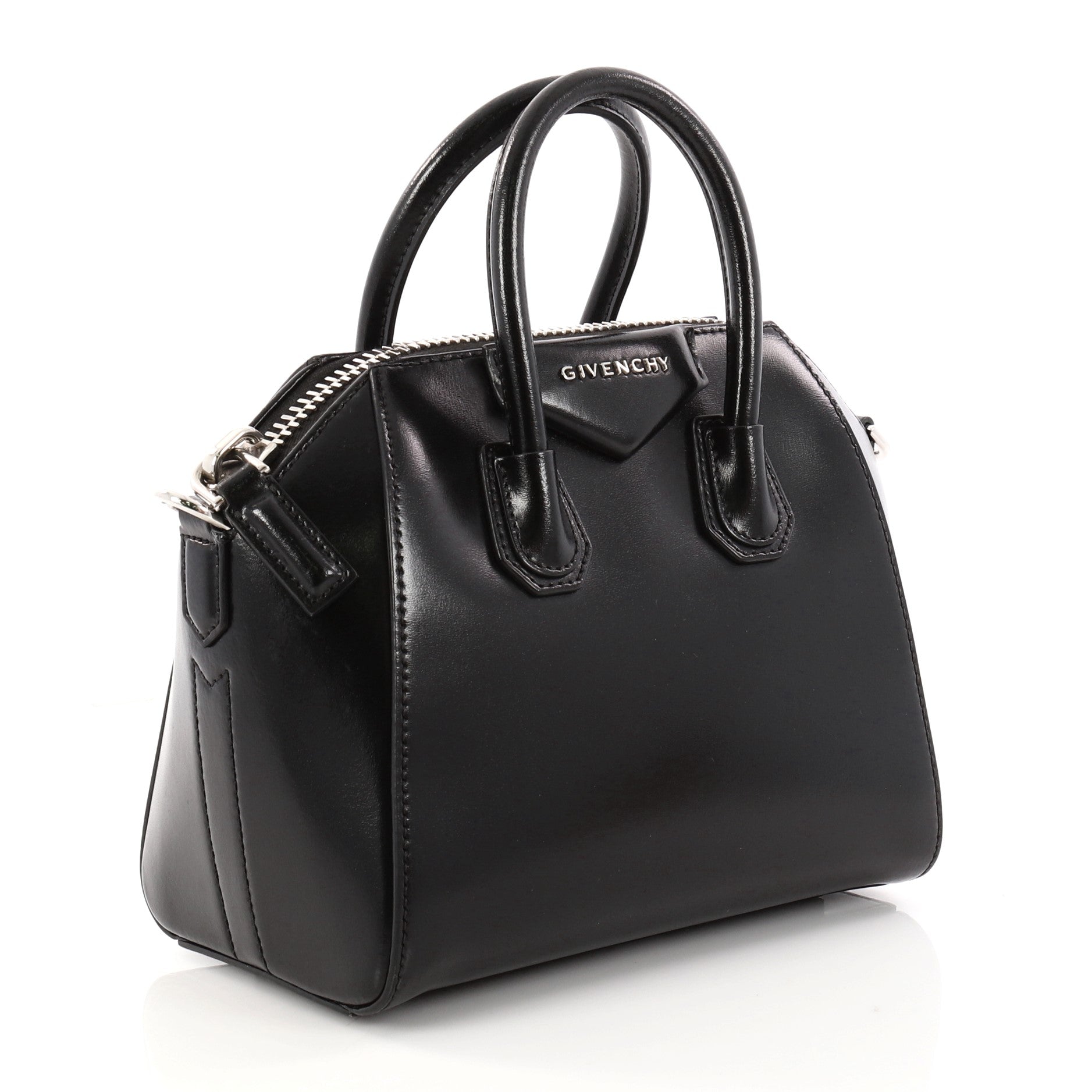 Antigona Bag Glazed Leather Mini