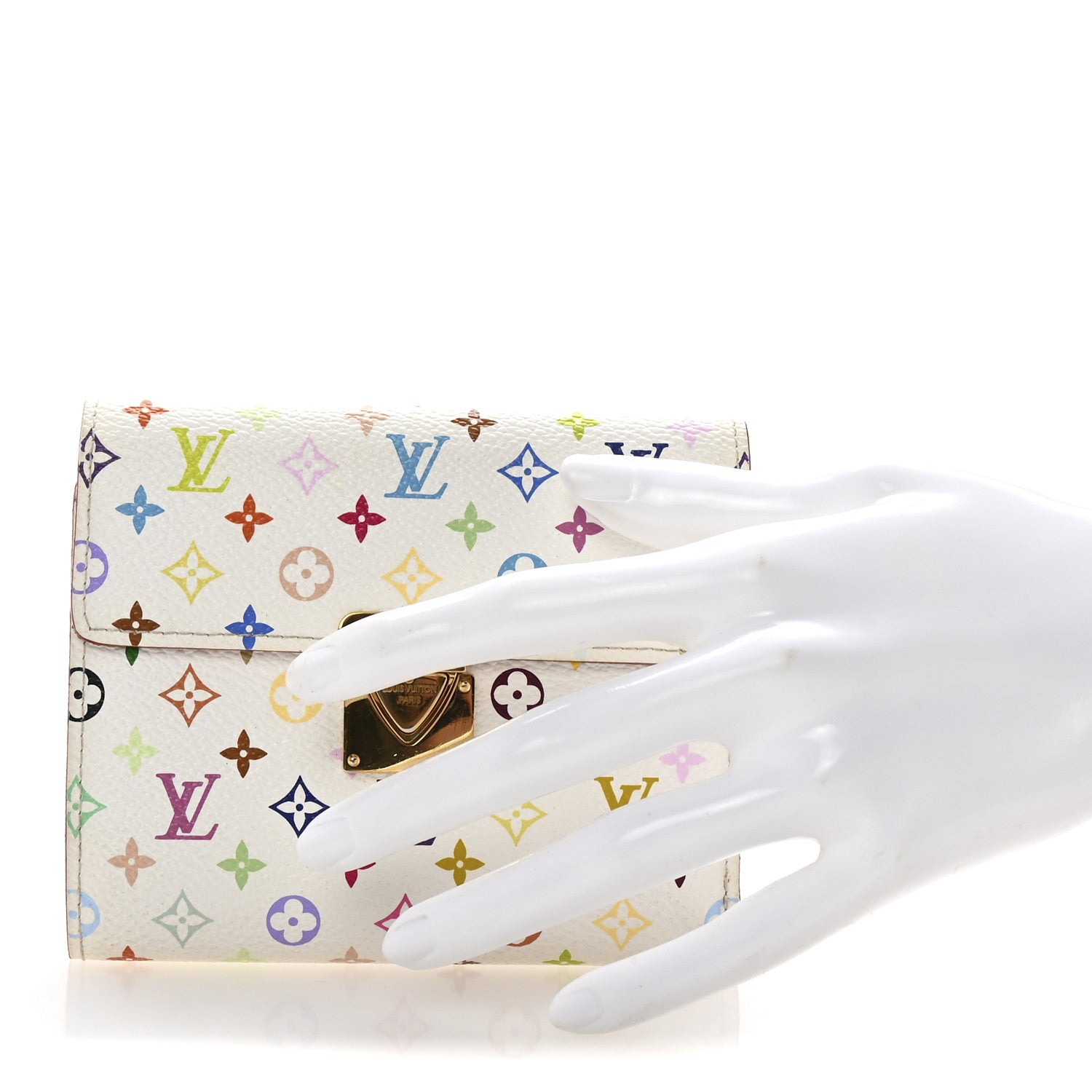 Monogram Multicolor Koala Wallet White