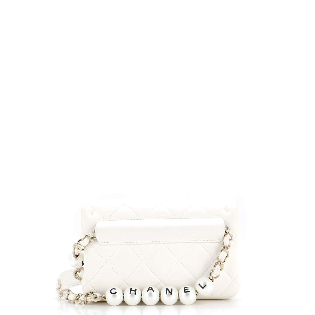 My Precious Pearls Waist Bag Quilted Lambskin Mini