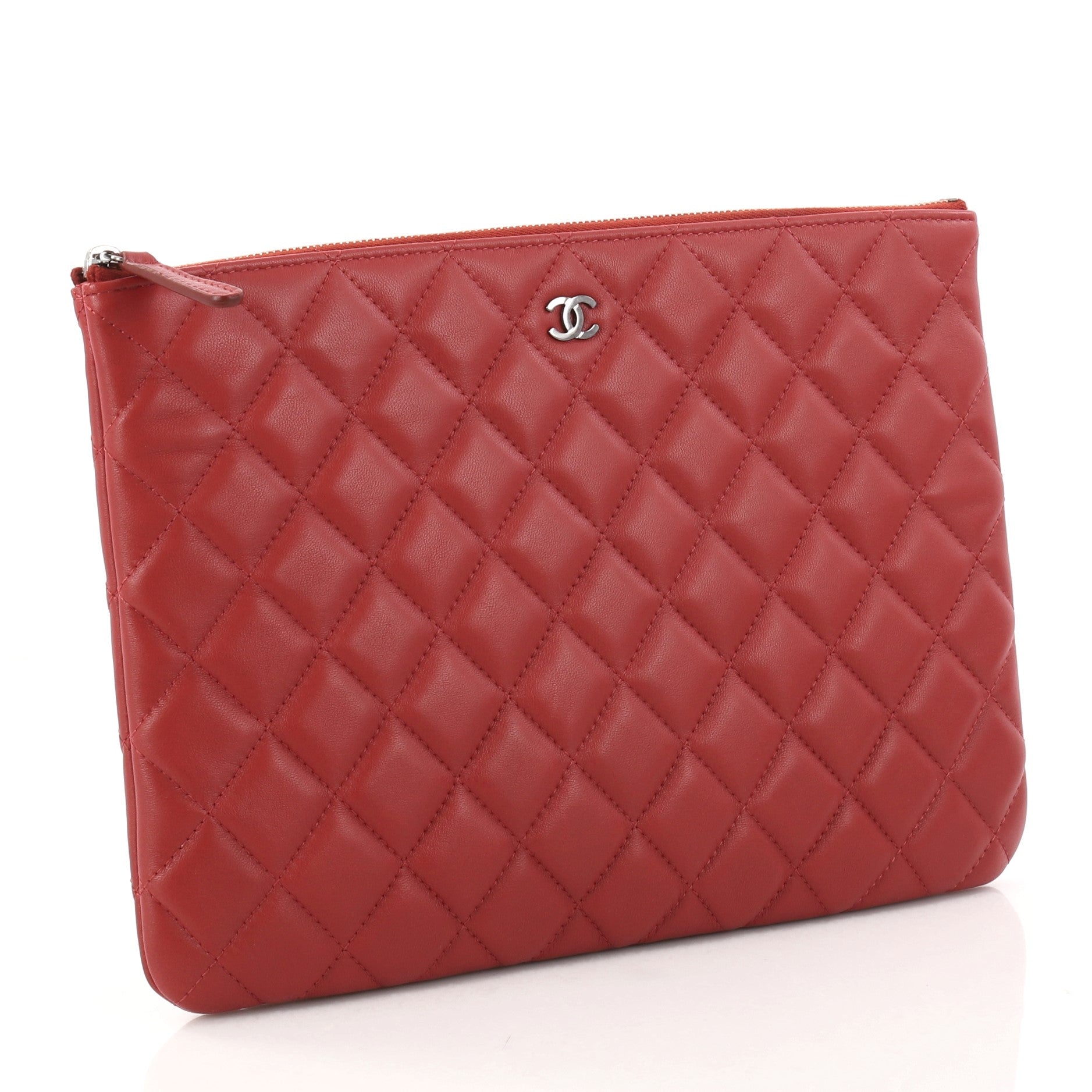 O Case Clutch Quilted Lambskin Medium