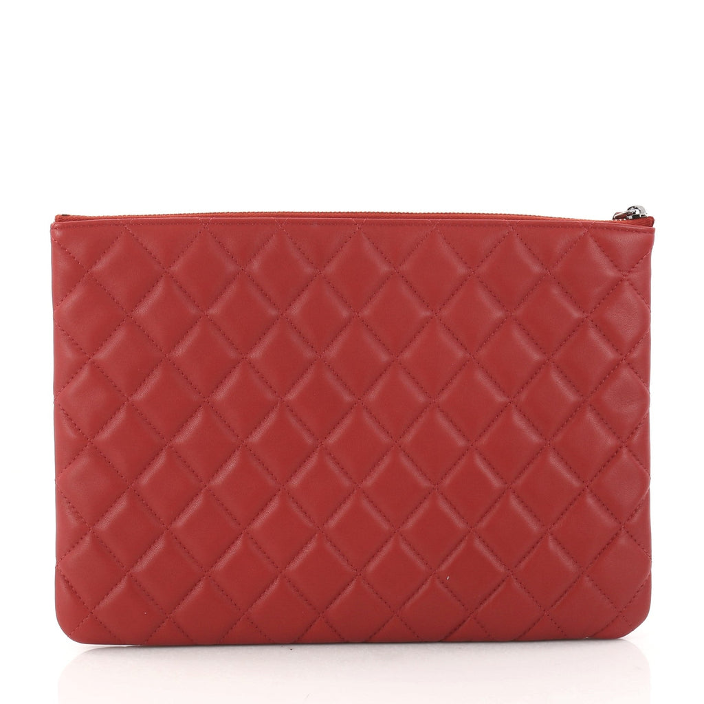 O Case Clutch Quilted Lambskin Medium