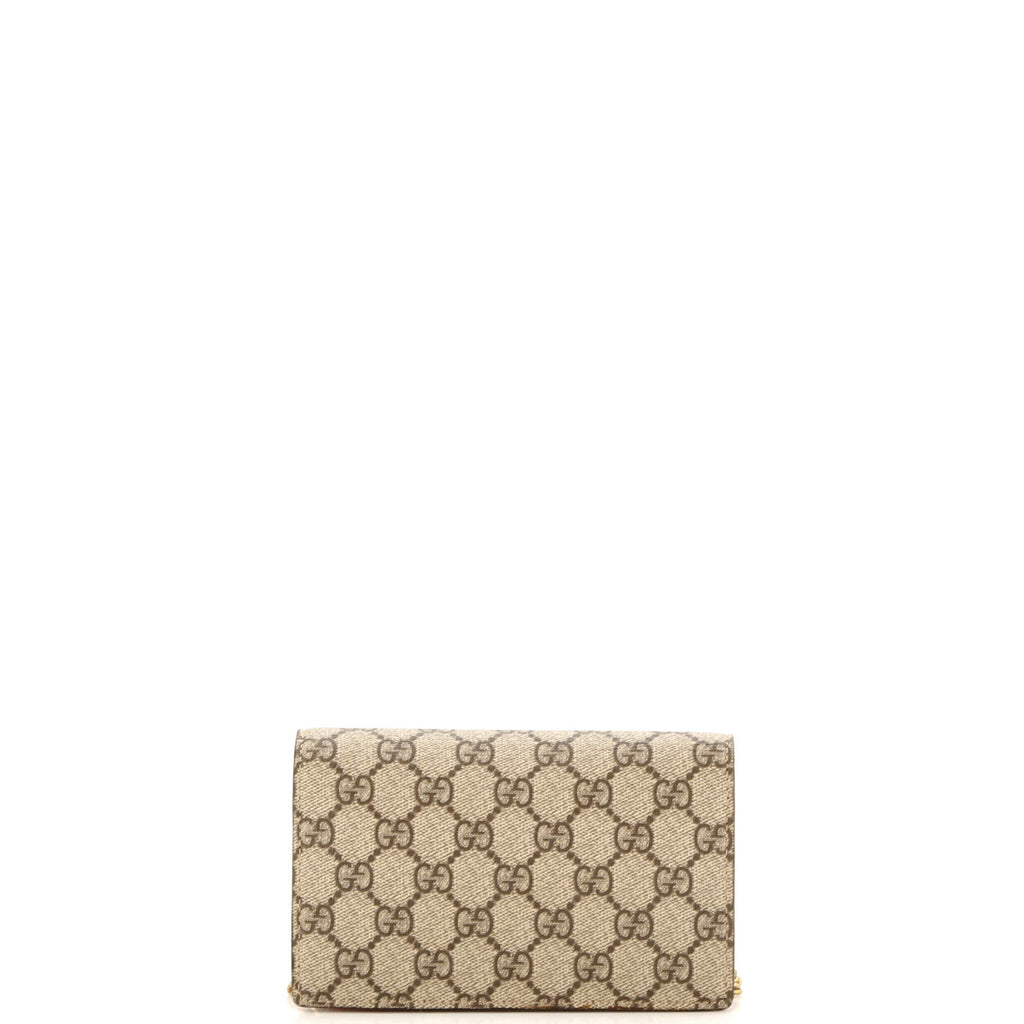 Cherries Wallet on Chain GG Coated Canvas Mini