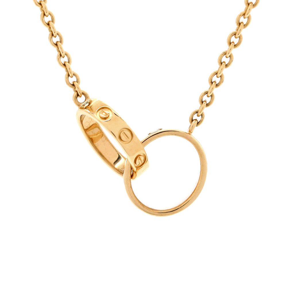 Love Interlocking Necklace 18K Yellow Gold