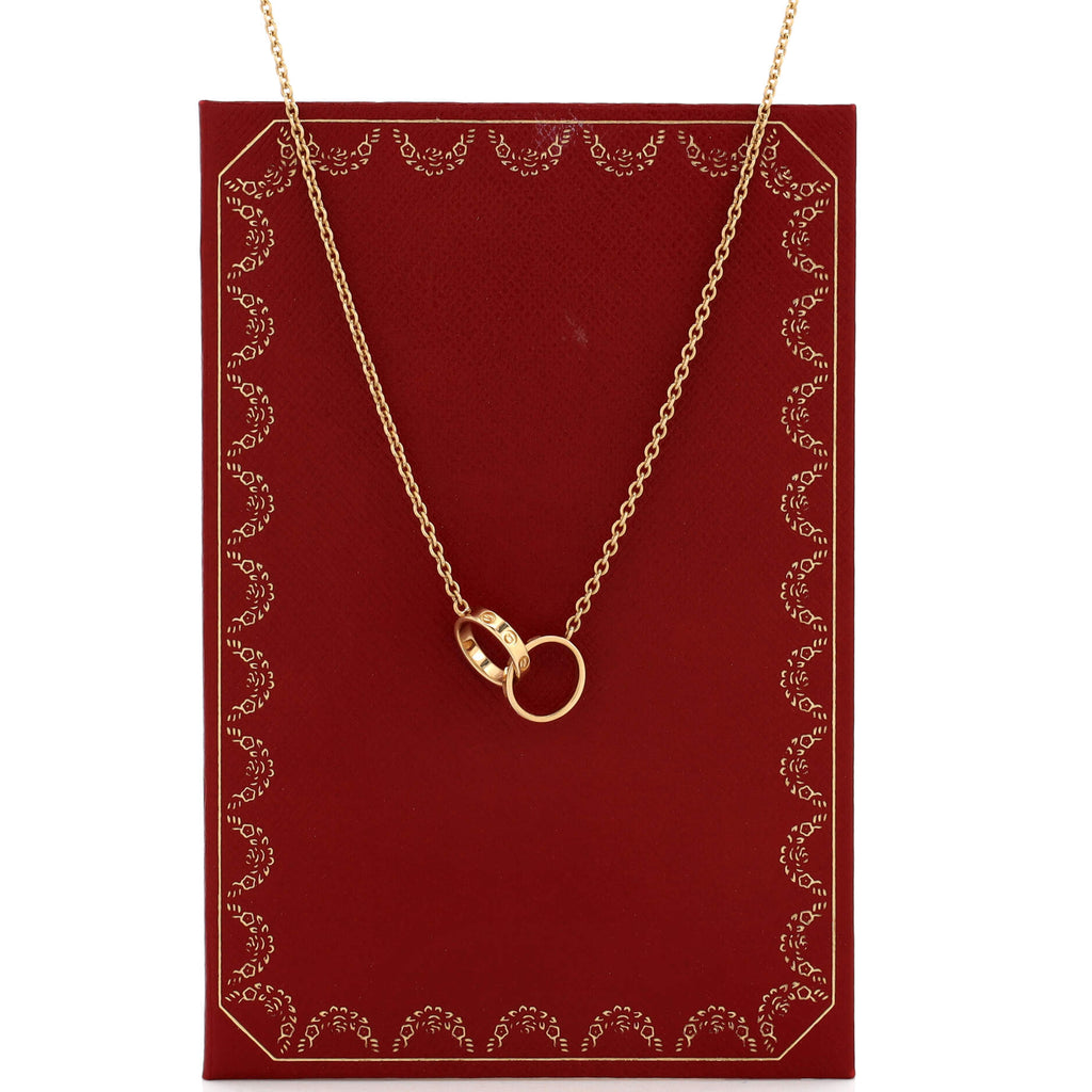Love Interlocking Necklace 18K Yellow Gold