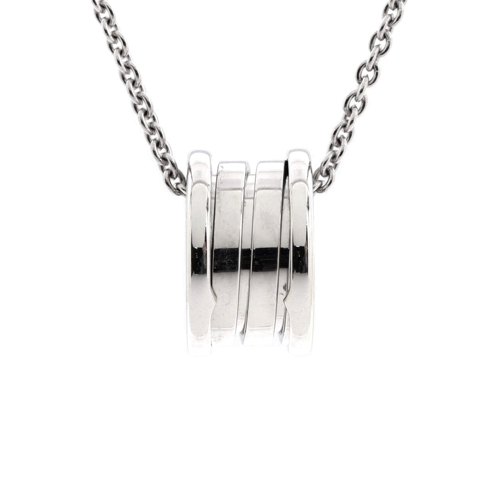 B.Zero1 Pendant Necklace 18K White Gold Small