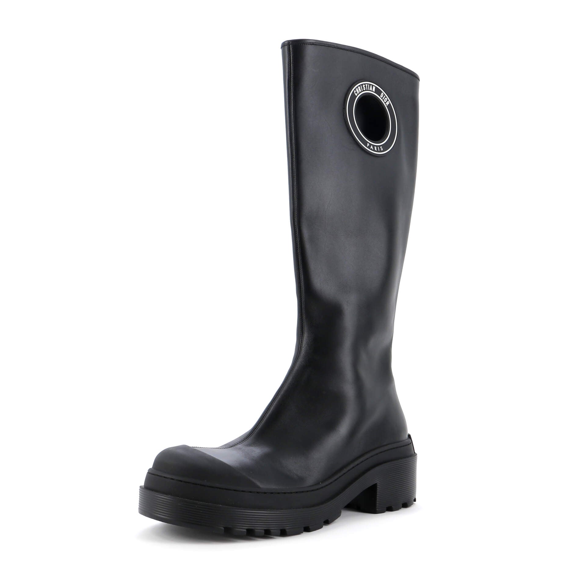 Women's Symbol Knee High Boots Leather