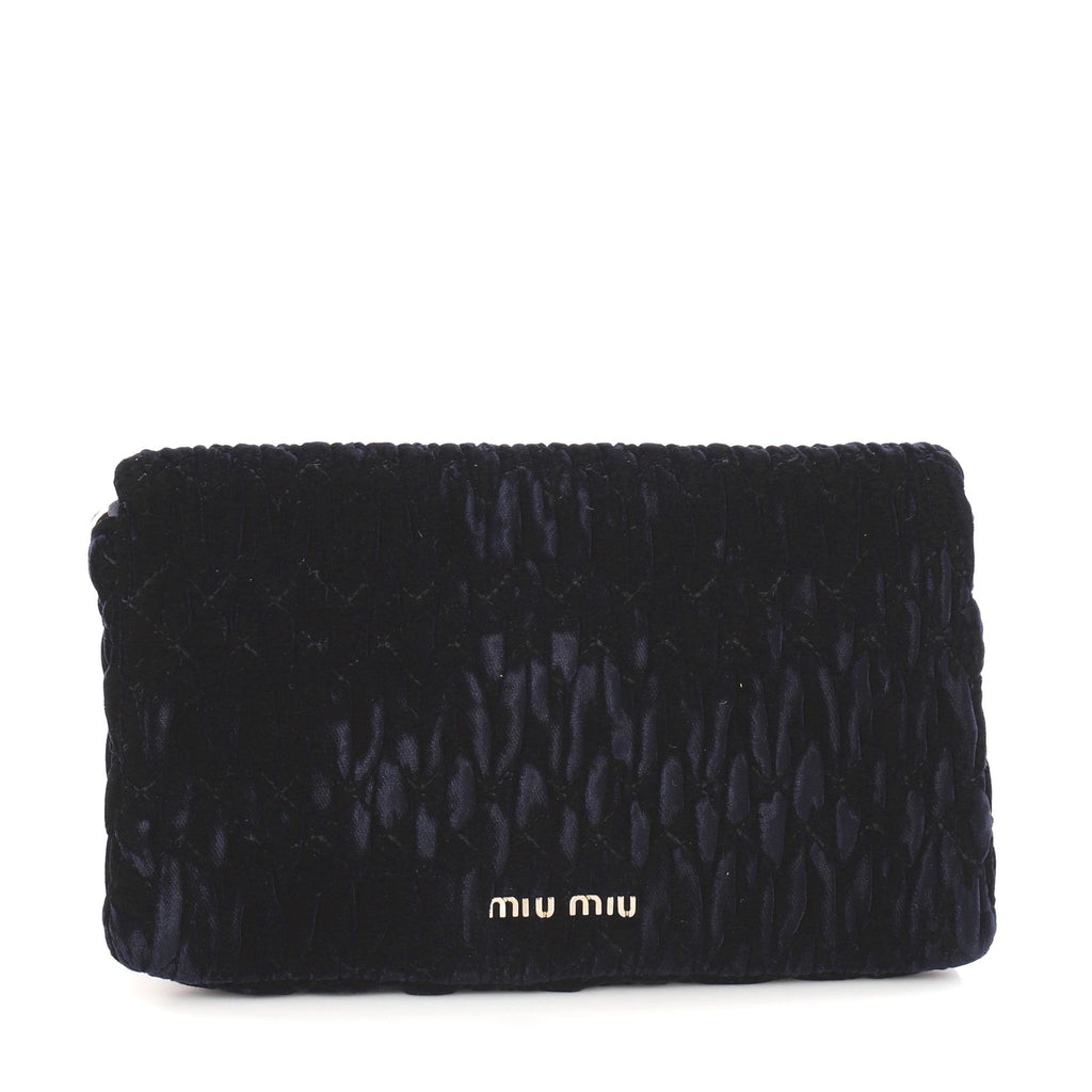 Crystal Clutch Matelasse Velvet Small
