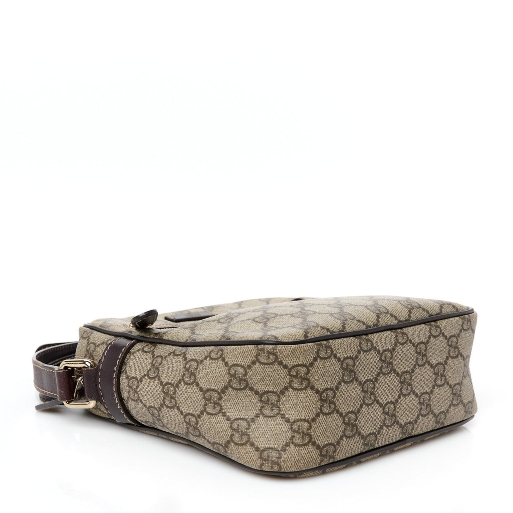 GG Plus Monogram Messenger Bag Dark Brown