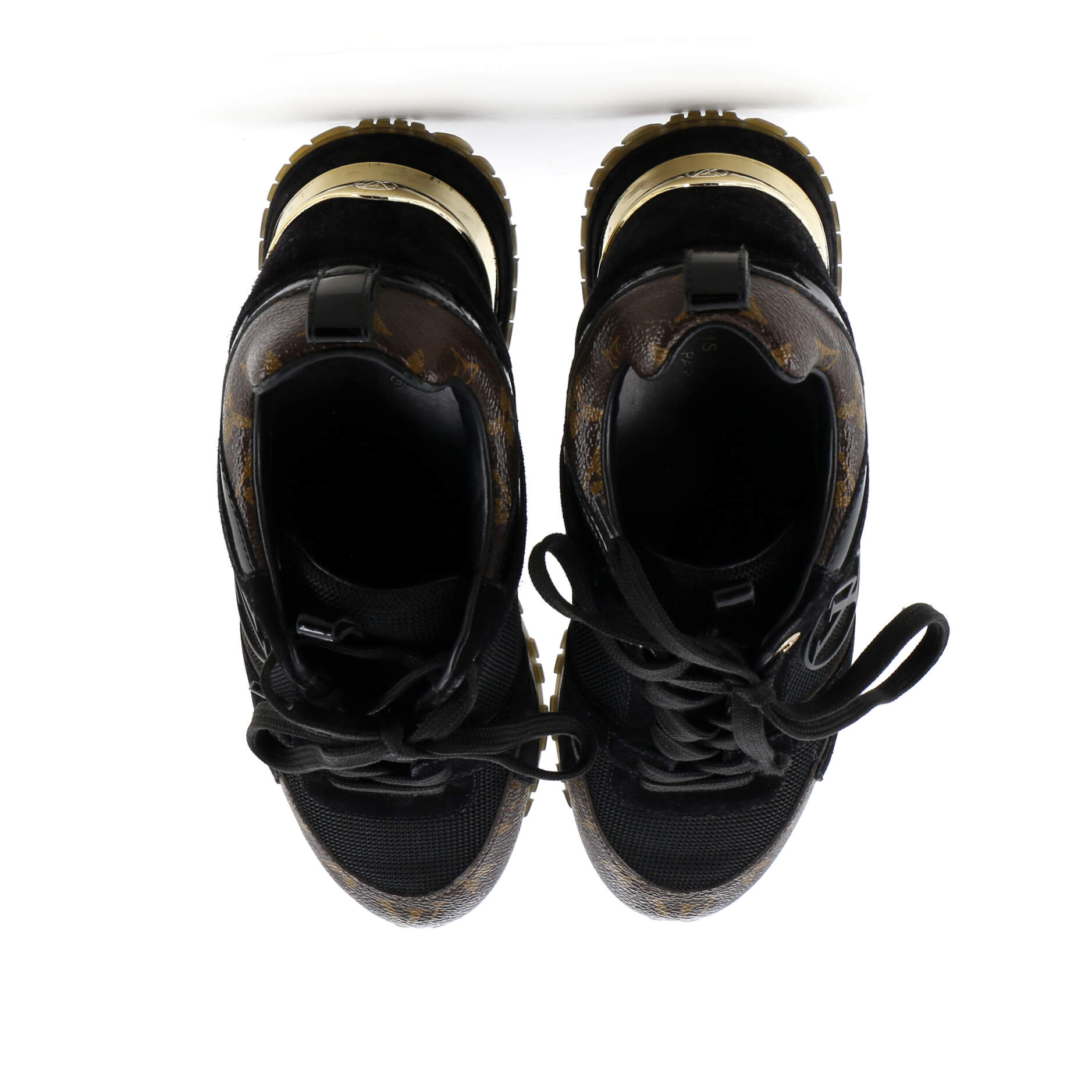 Women's Run Away Sneakers Mesh with Monogram Canvas and Suede