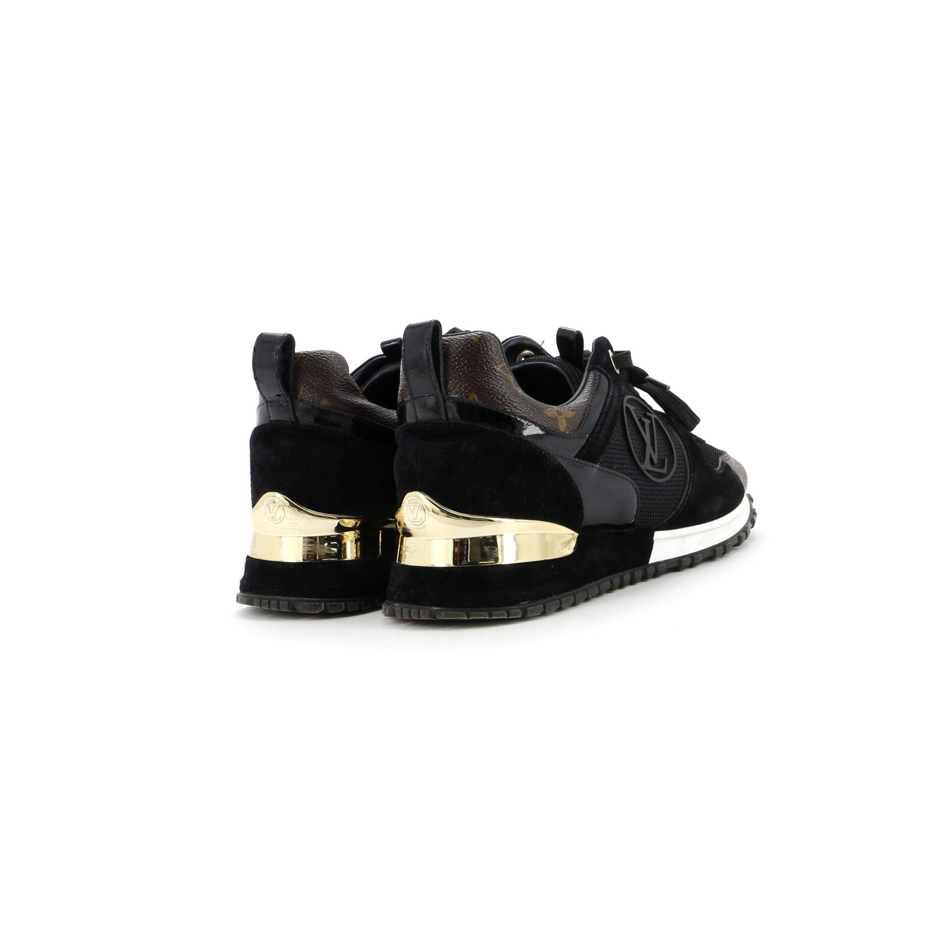 Women's Run Away Sneakers Mesh with Monogram Canvas and Suede
