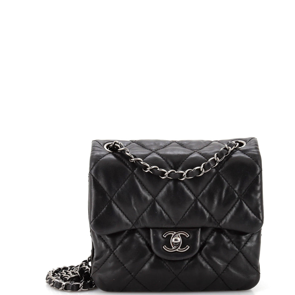 3 Flap Bag Quilted Lambskin Mini