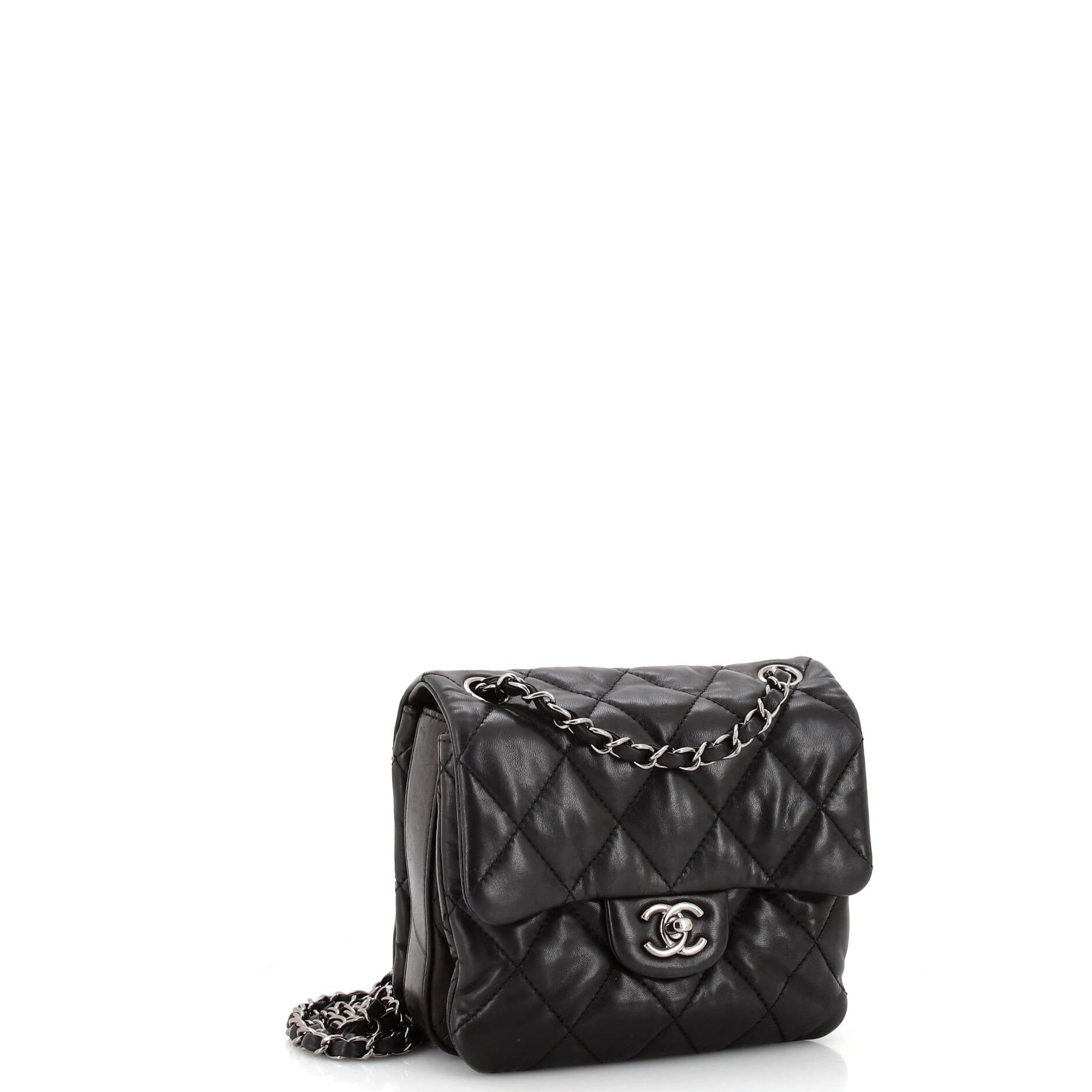 3 Flap Bag Quilted Lambskin Mini