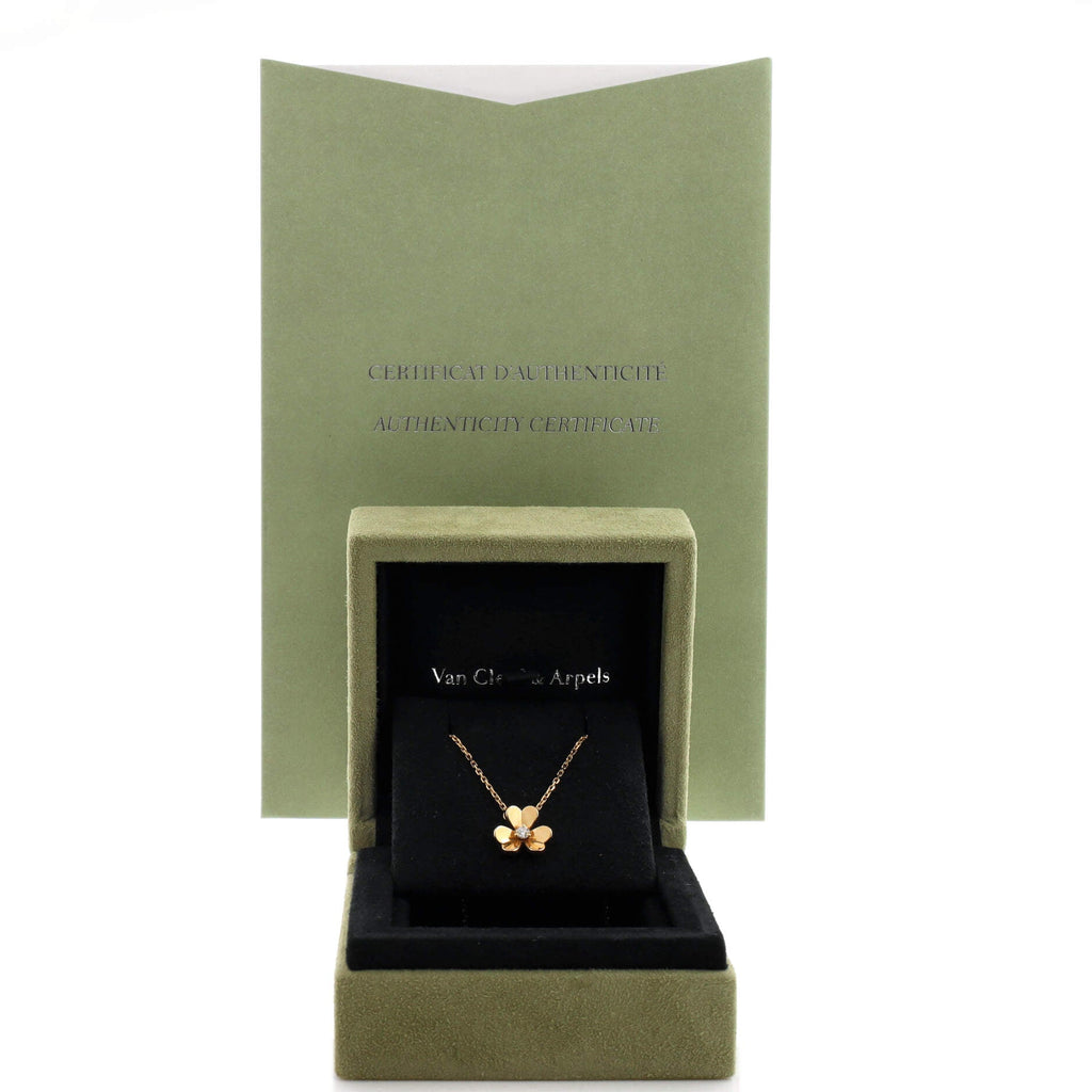 Frivole Pendant Necklace 18K Yellow Gold and Diamond Mini