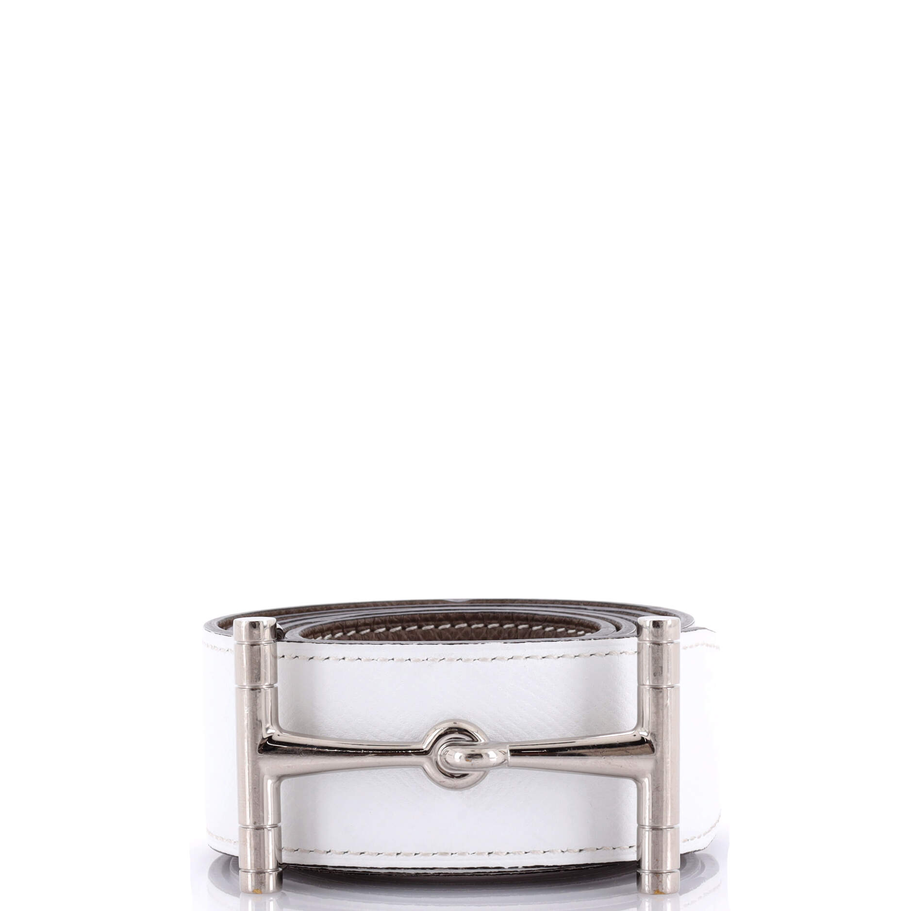 H Hippique Reversible Belt Leather Wide 100
